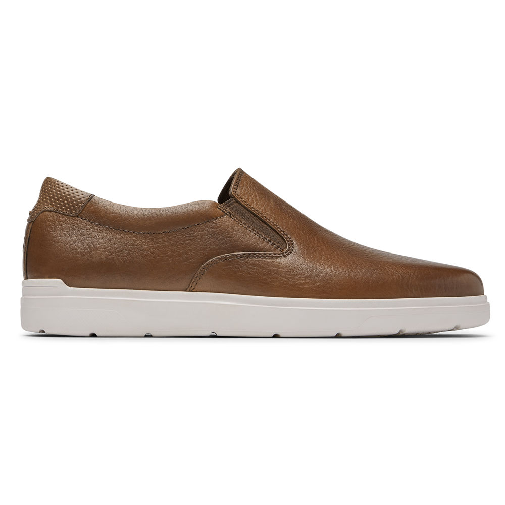 Rockport Singapore Mens Sneakers - Total Motion Lite Slip-On Brown - UB4612389